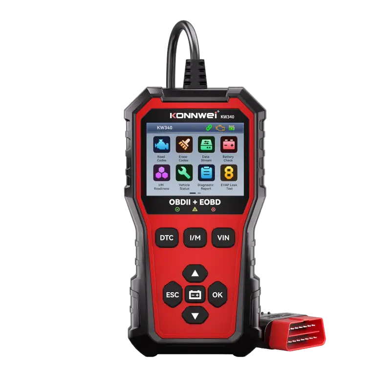 Диагностический прибор, сканер OBD2 Konnwei KW340