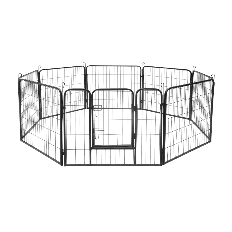 Modular dog kennel, steel enclosure, size S, 8 panels 80x60 cm, REBEL ANIMALS