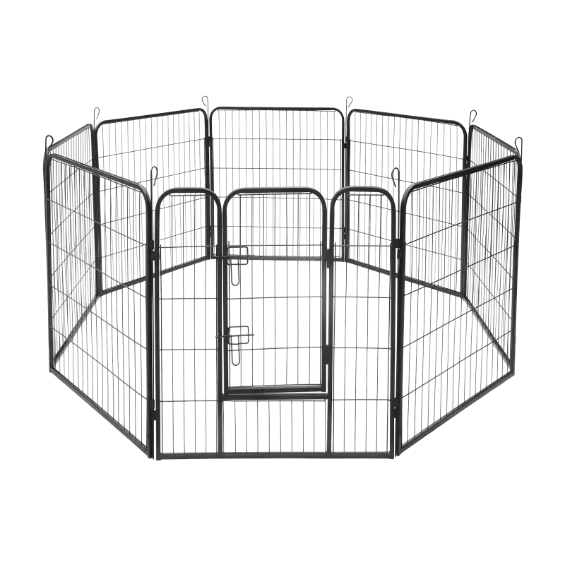 Модульный собачий вольер, стальное ограждение, размер XL, 8 панелей 80x100 см, REBEL ANIMALS