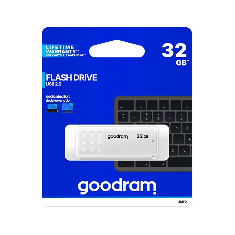Флешка Goodram USB 2.0 32GB, белая