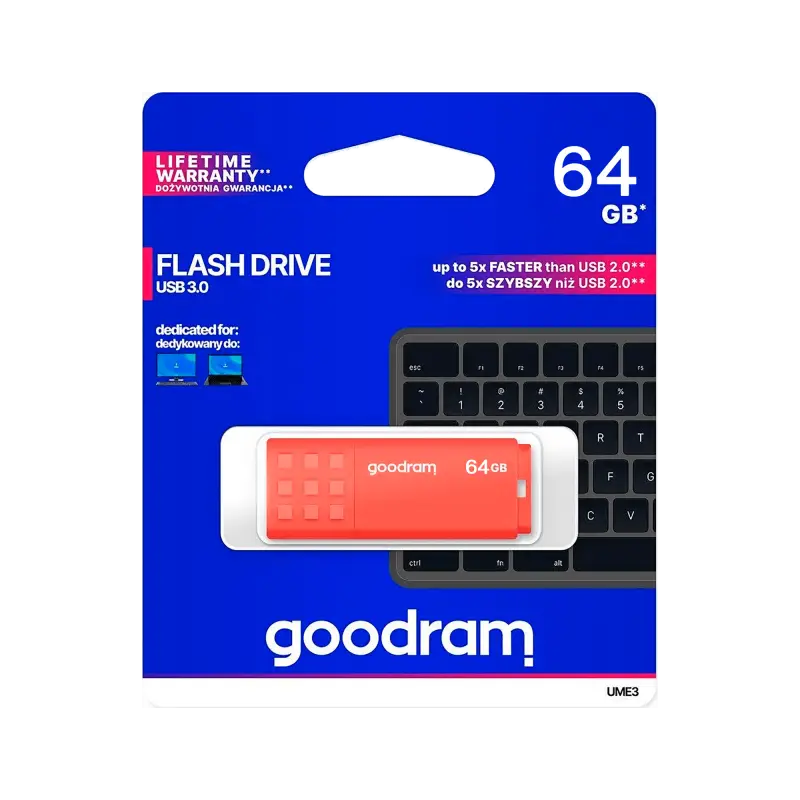 Goodram USB 3.2 Flash Drive 64GB Orange
