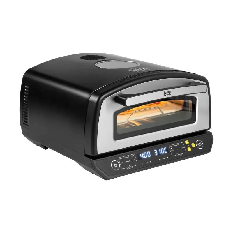 Teesa SUPREME ELITE Pizzapliit 2200 W, 450 kraadi, kaks kütteelementi, aken, LED, 33 cm, erinevad küpsetusprogrammid