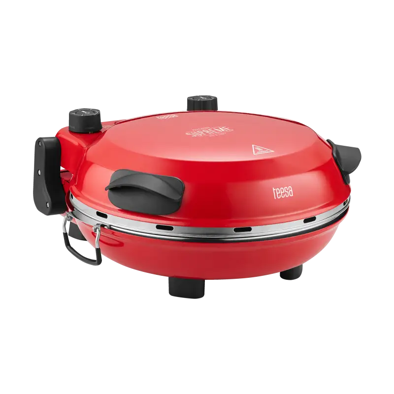 TEESA SUPREME FUN 1200W pitsaahi, 400 kraadi, kaks kütteelementi, punane