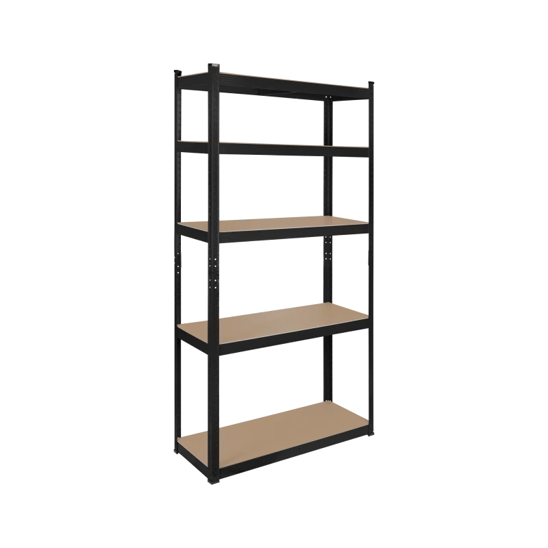 Metal storage shelf 180x90x40 black Rebel