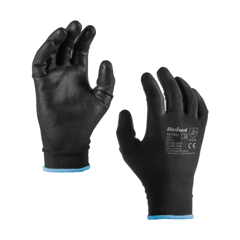 Polyurethane work gloves CS-P002 size 9 L (12 pairs)