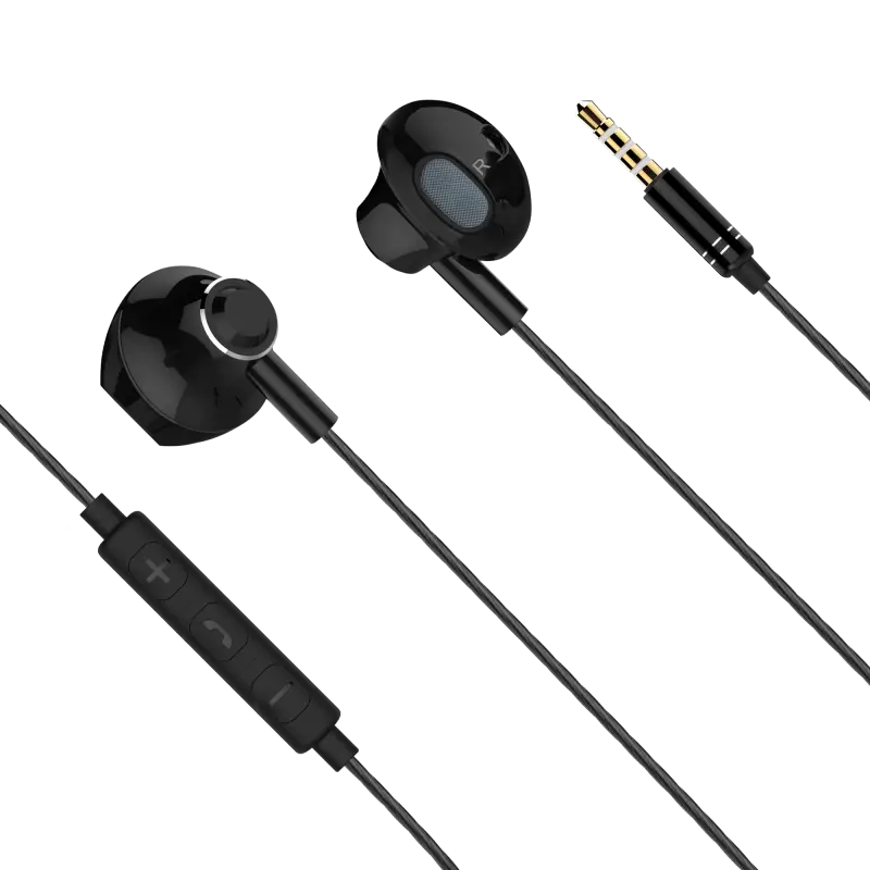 Kruger&Matz B2 in-ear headphones with microphone, black