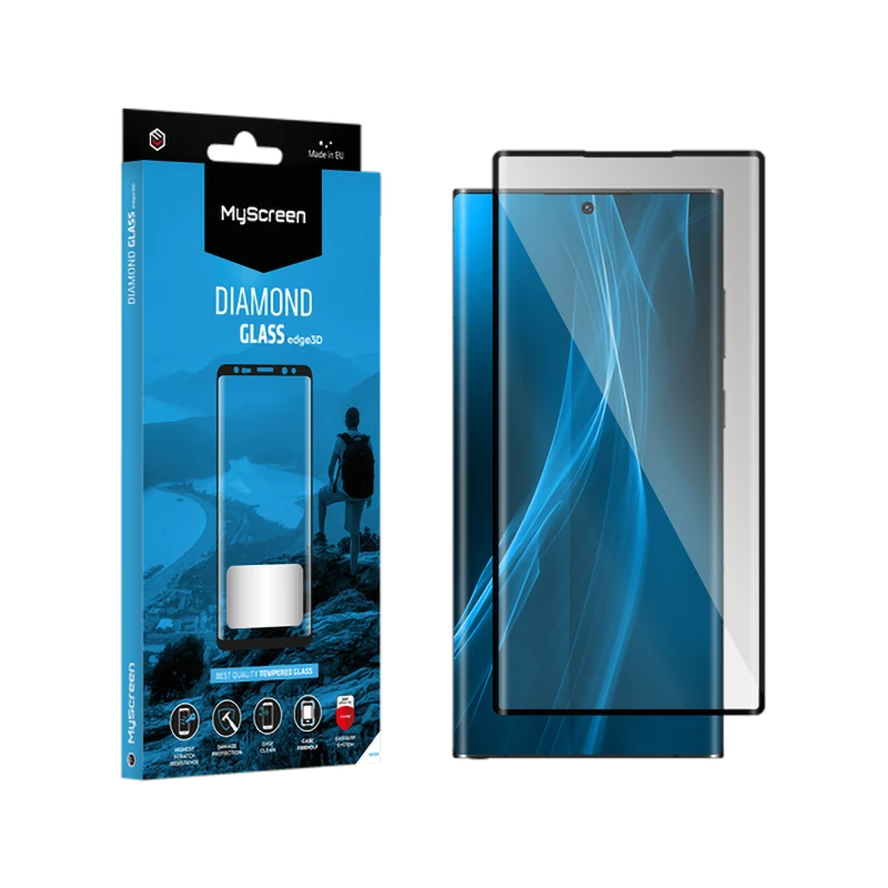 MyScreen DIAMOND GLASS edge3D black screen protector for Samsung Galaxy S22 Ultra