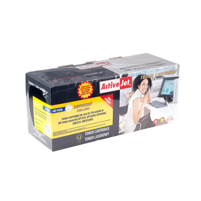 TONER ActiveJet for HP laser printer (125A CB542A) yellow