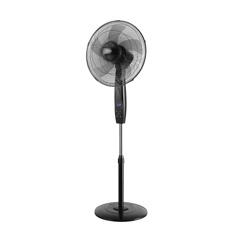Teesa Standing Fan with Remote Control, Black