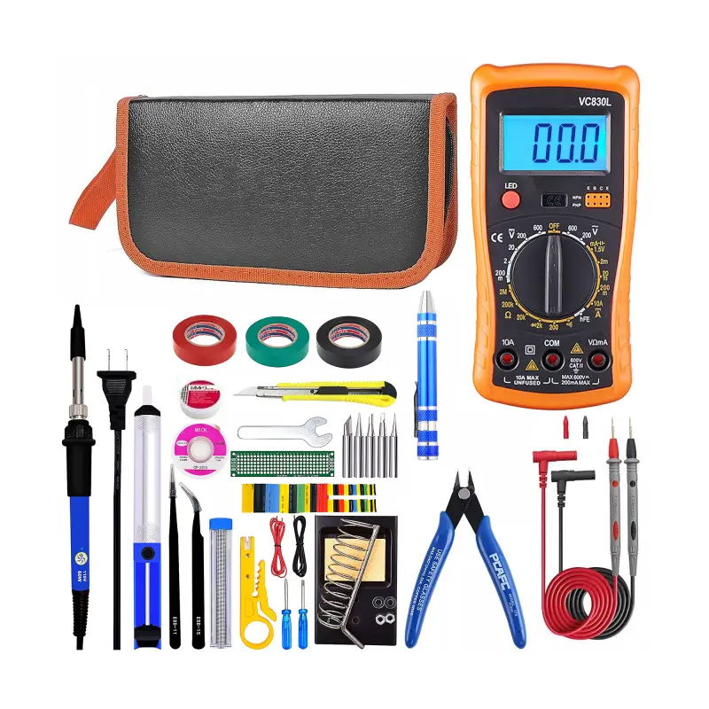 Large soldering kit in a case E6180