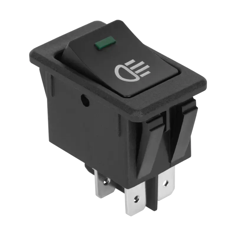 12V Switch Connector Light Switch with Green LED