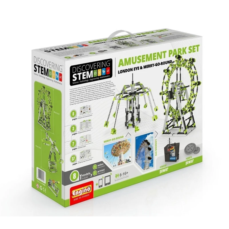 STEM AMUSEMENT PARK SET: London Eye and Ferris Wheel