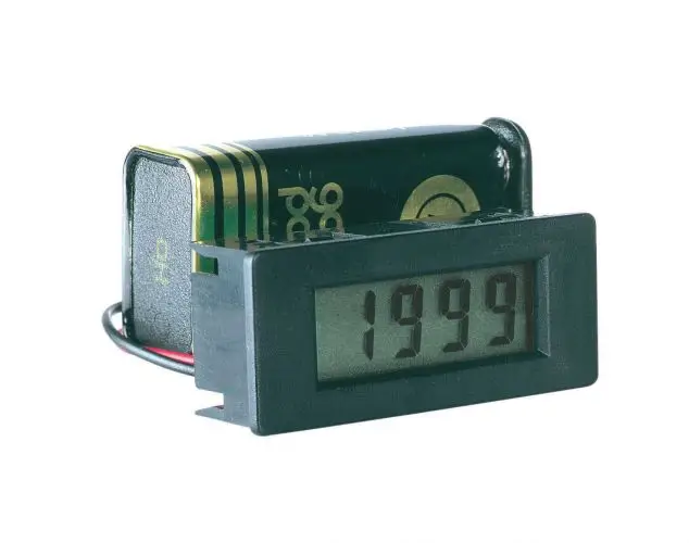 Volt & ammeter, LCD display 8mm hight of digits