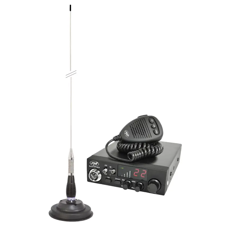 CB raadiokomplekt PNI ESCORT CB 8024 ASQ + CB PNI ML100 antenn