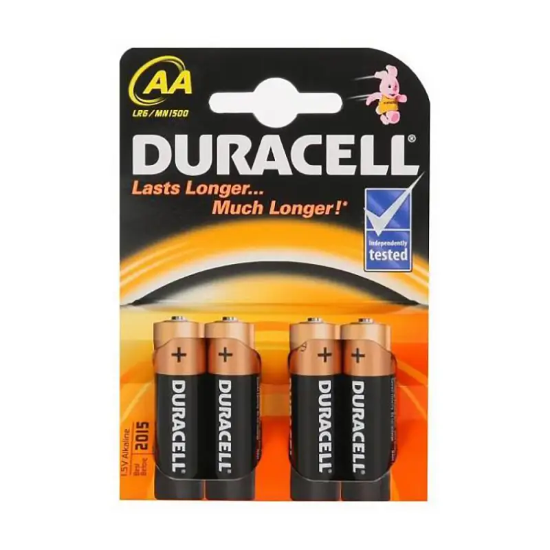 Duracell Alkaline AA voi R6 leelispatarei 81480573 4 tk blister