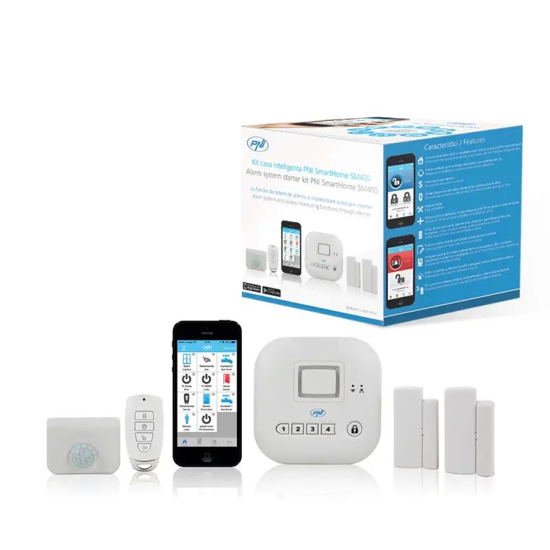 SmartHome SM400 targa kodu nutitelefoni komplekt signalisatsioonisüsteemi ja internetiühenduse jälgimisega