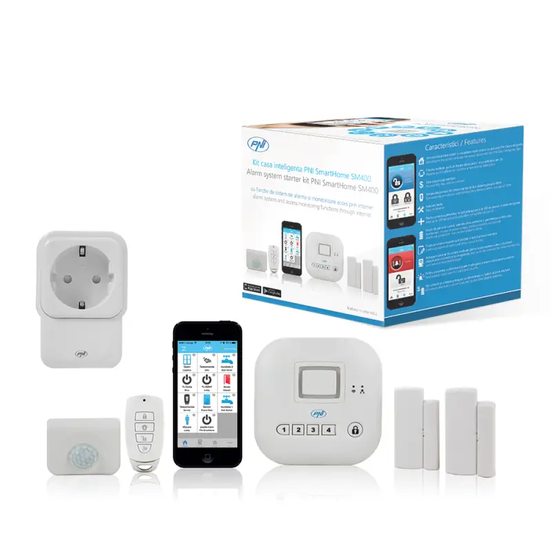 SmartHome SM400 intelligentne targa kodu komplekt + SmartHome SM440 nutitelefoni pistikupesa