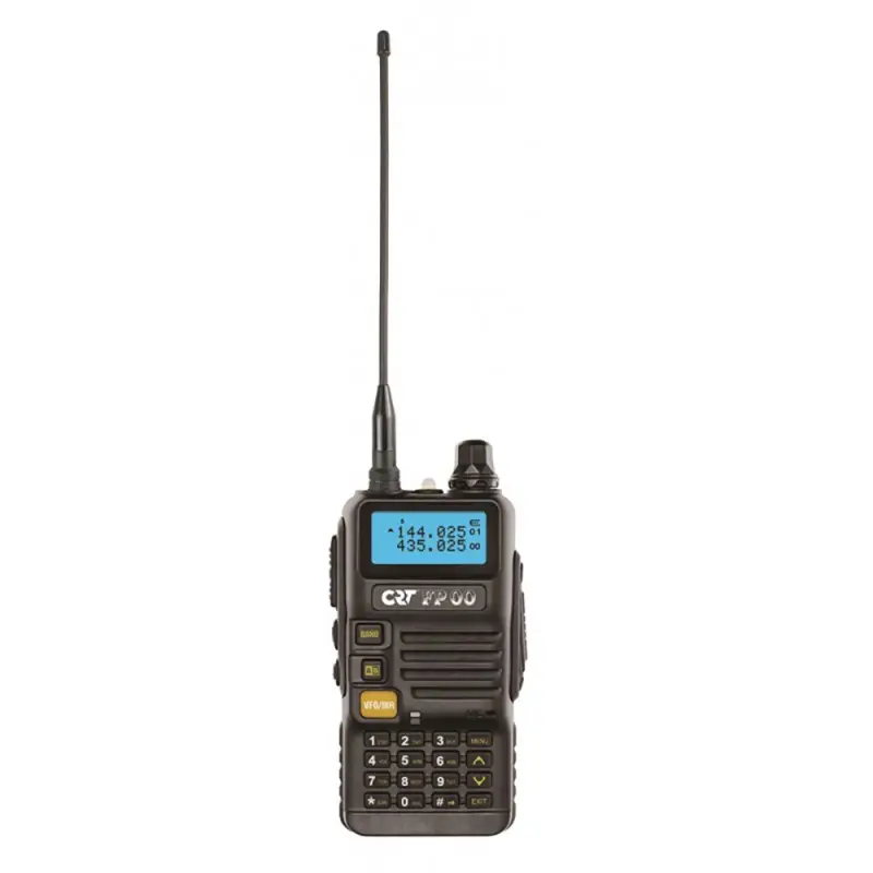 PNI CRT FP00 kahesageduslik kaasaskantav VHF/UHF raadiojaam, 144-146/430-440 MHz, 128 kanalit, must