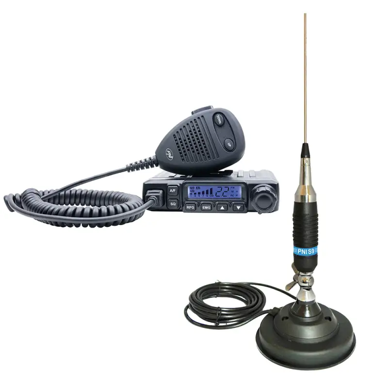 Juhtmevaba CB PNI Escort komplekt HP 6500 ASQ + CB PNI S9 antenn magnetiga