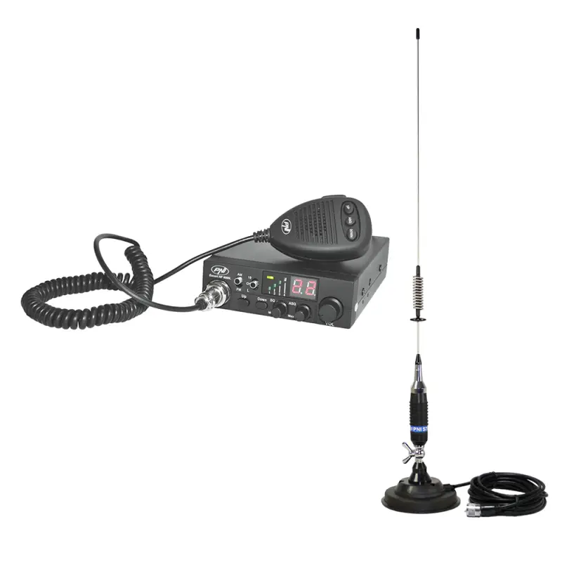 CB PNI ESCORT HP 8000L ASQ raadiojaam + CB PNI S75 antenn magnetiga