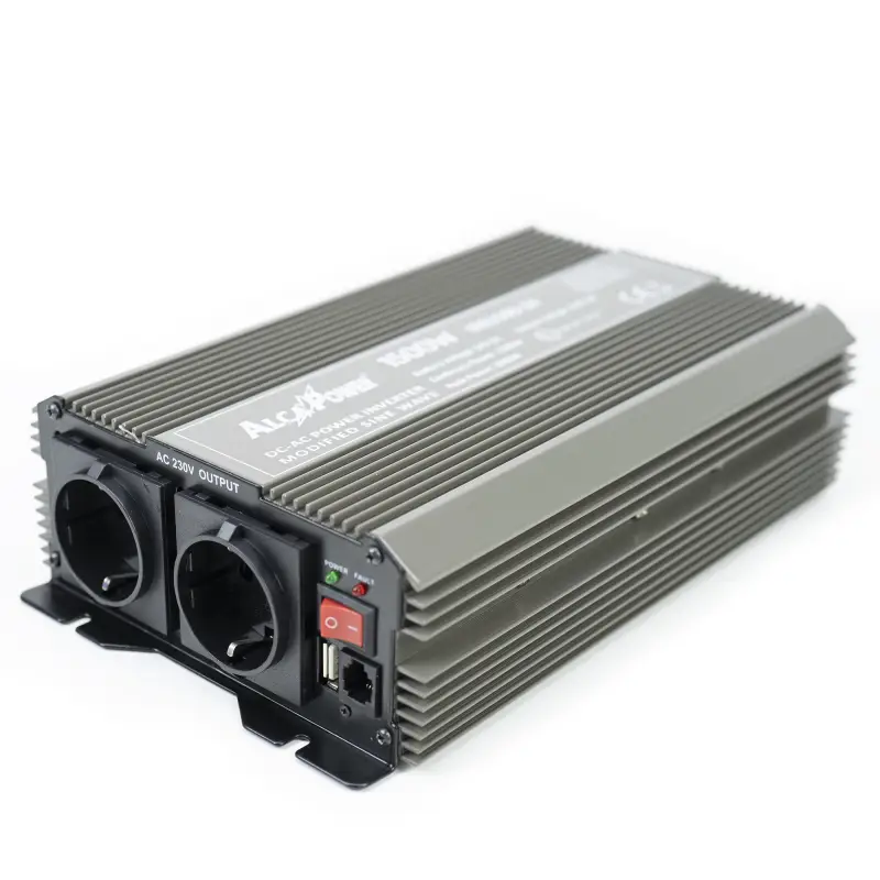 AlcaPower President 1500W modifitseeritud siinuslaine inverter, 24V-230V, USB-port, kaugjuhtimise sisend