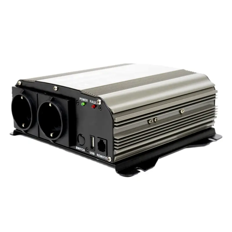 AlcaPower President 300W puhta siinuslaine inverter, 12V-230V, USB 5V 500mAh, koos klambrite ja sigaretisüütaja pistikuga