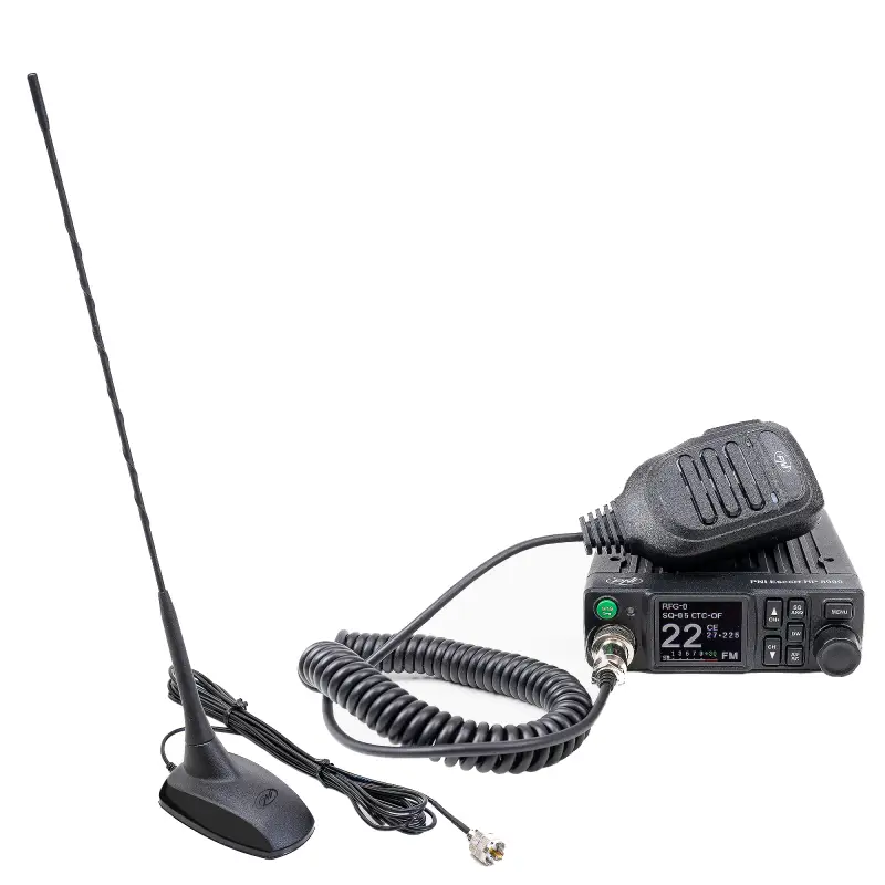 CB PNI Escort HP 8900 ASQ raadiojaam (12-24V) + PNI Extra 48 antenn koos magnetjalaga