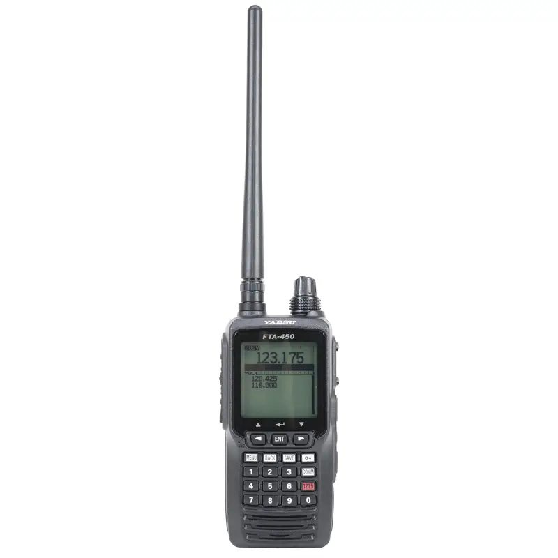 Yaesu FTA450L kaasaskantav VHF raadiojaam lennundusele 118,000–136,975 MHz, 2200 mAh
