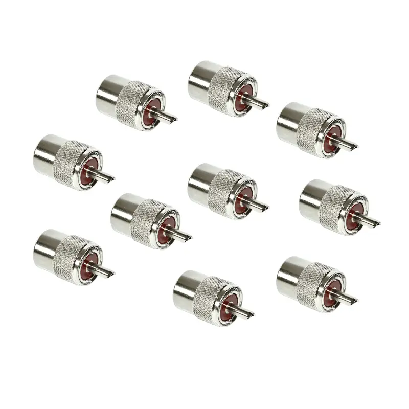 Komplekt 10 PL259 pistikut RG58 kaablile
