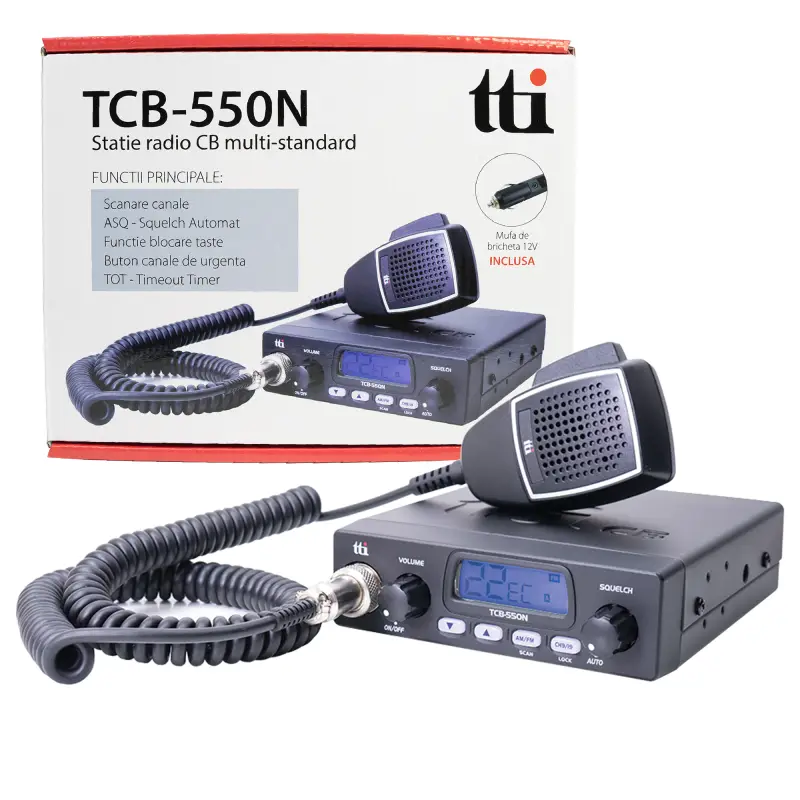 CB TTi TCB-550 N raadiojaam automaatse mürasummutusega