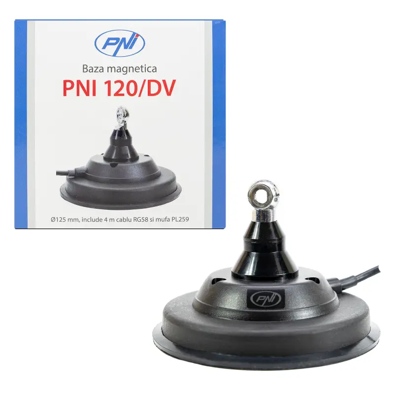 PNI 120 / DV 125mm magnetjalg koos 4m kaabli ja PL259 pesaga