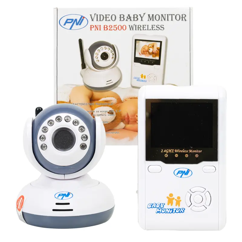 Video beebimonitor PNI B2500, 2,4-tolline juhtmevaba ekraan