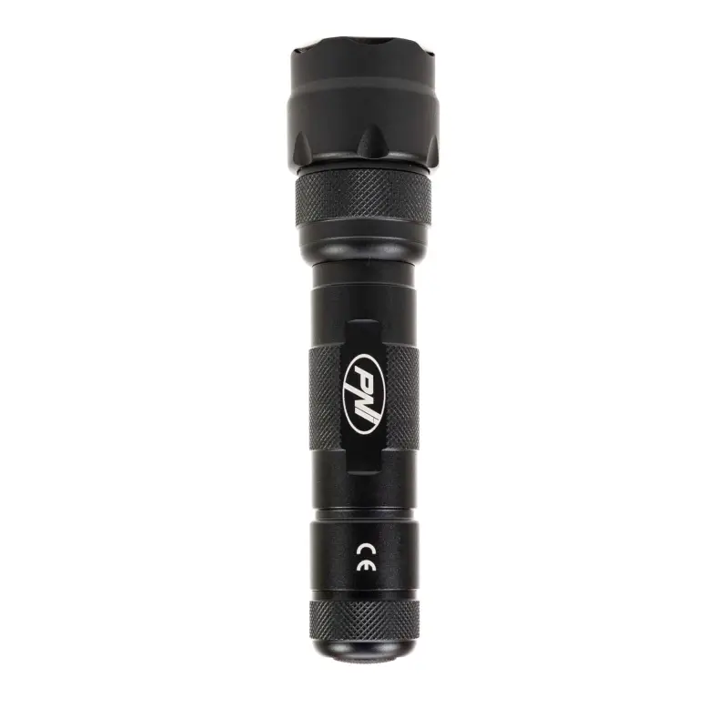 PNI Adventure FDW48 LED-taskulamp, alumiinium, 3000 mAh aku, koos akulaadijaga, must