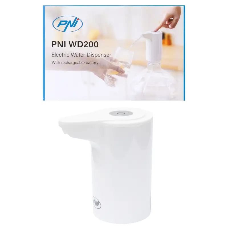 Electric pump for PNI WD200 water bottle USB-C charging, 800 mAh battery