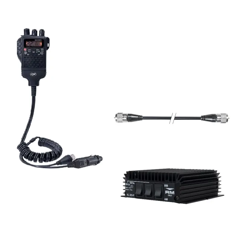 PNI Escort HP 62 kaasaskantav CB-raadiojaama komplekt, RX-TX KL203P võimendi, AM-FM-SSB, 100W, 12V