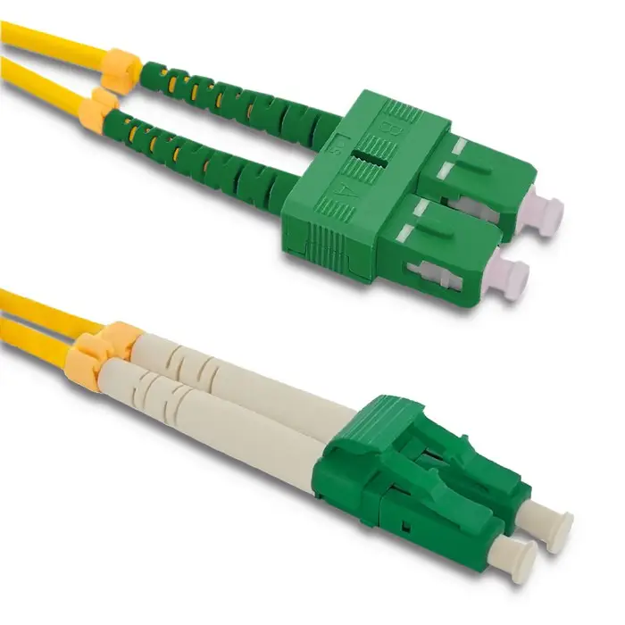 Qoltec Patchcord fiber optic SC/APC - LC/APC Singlemode 9/125 G652D Duplex 1m