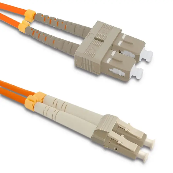 Qoltec Patchcord fiber optic SC/UPC - LC/UPC Multimode 50/125 OM2 Duplex 2m