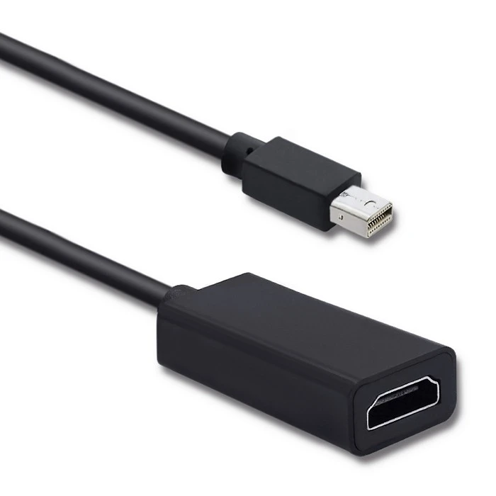 Qoltec Mini DisplayPort v1.1 male HDMI A female 4K 0.2m