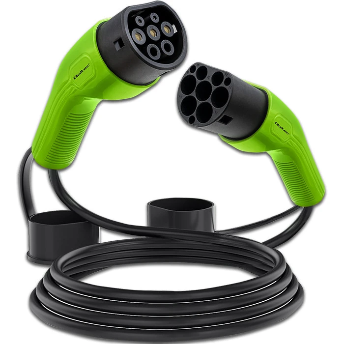 Qoltec EV Cable Type 2 for car charging 400V 11kW 16A 5m