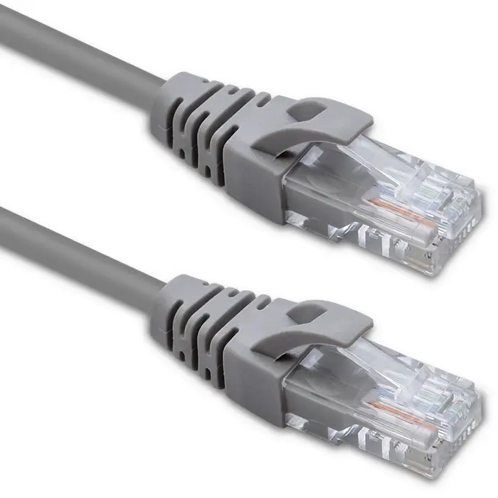 Qoltec Cable Patchcord UTP CAT5e 2 x RJ-45 2m High speed Gold