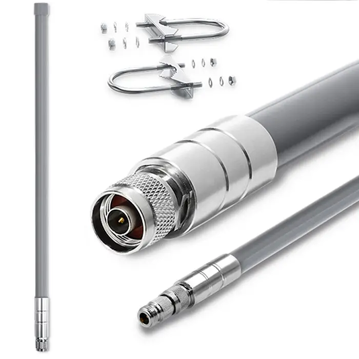 Qoltec LoRa Antenna 868 MHz 12dBi Omnidirectional 600–2700 MHz Fiberglass Outdoor 1.5m