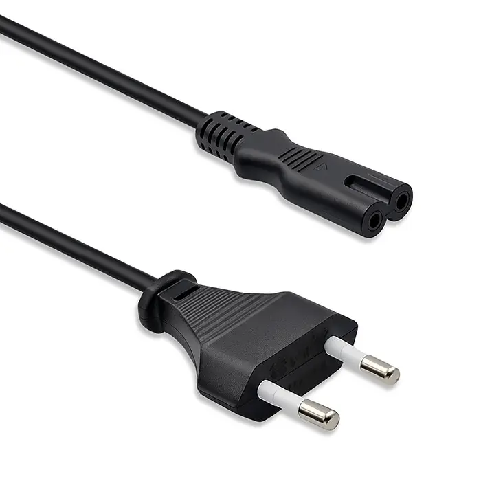 Qoltec Power cable IEC C7 CEE 7/16 figure-8 2x0.75mm² Pure copper Cu 1m