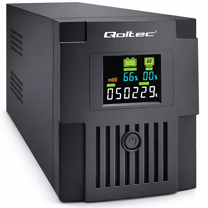 Qoltec Uninterruptible Power Supply UPS Line Interactive Monolith 1500VA 900W LCD USB RJ45