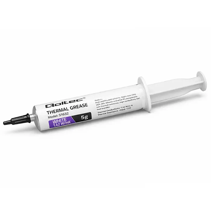 Qoltec Thermal grease 1.42 W/m-K 5g White