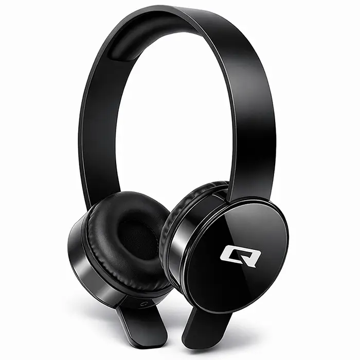 Qoltec Headphones with microphone Black