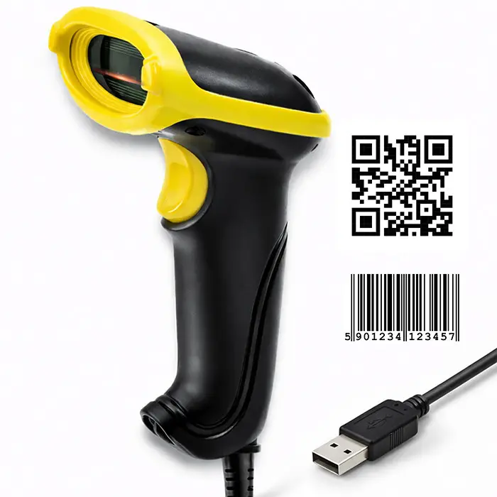 Qoltec barcode reader and QR code scanner 1D 2D USB