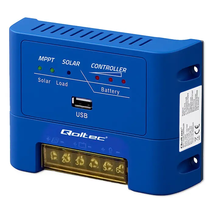 Qoltec Solar charge controller MPPT 15A for powering DC consumers and charging batteries 12V / 24V LiFePO4