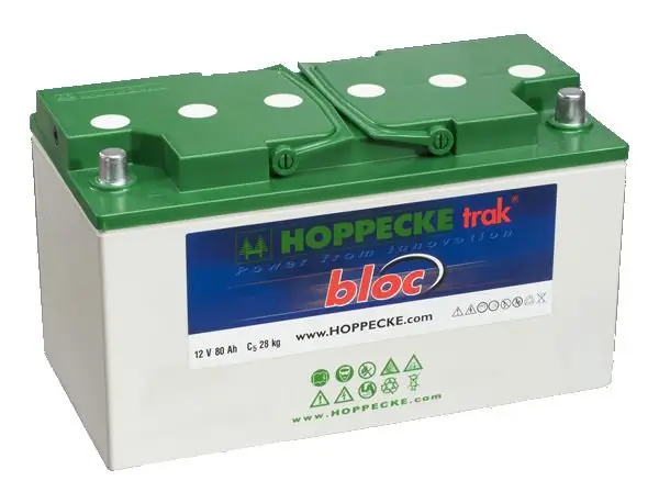 Hoppecke trak bloc 12 TB 80Ah Traction geelaku