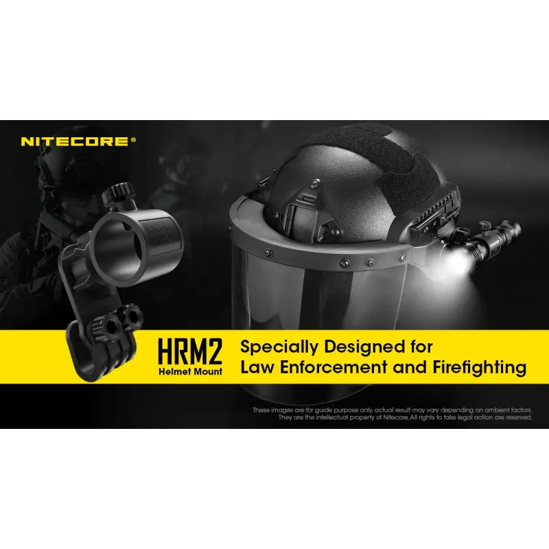 Nitecore HRM2 taskulambi kiivrikinnitus