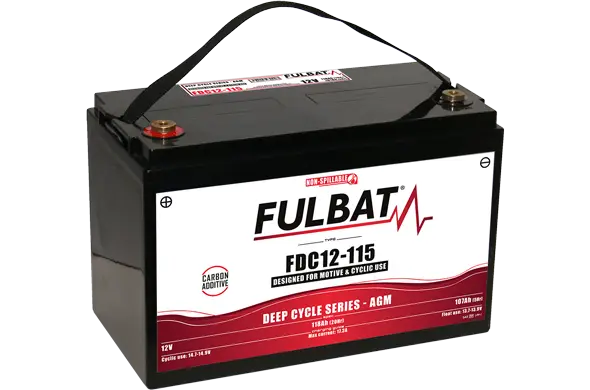 Fulbat FDC12-115 12V 118Ah AGM süvatühjenev aku
